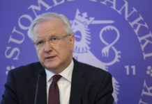Finlands Bank: Vi går mot en recession – hållbara lösningar viktiga Chefdirektör Olli Rehn betonar vikten av sameuropeiska lösningar. Bild: Markku Ulander / Finlands Bank