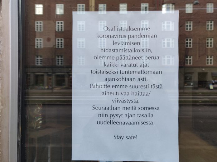 Många företag på skönhetsbranschen har stängt sina dörrar. Bild: Irina Ruusuvuori