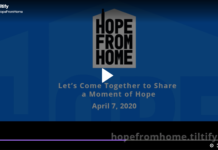 Välgörenhetsevenemang på nätet #Hopefromhome