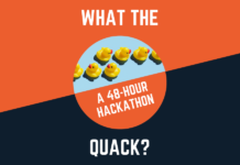 Hankens hackathon What the Quack? är en storsuccé What the Quack? Hackathon. Bild: What the Quack?