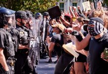 Protester mot polisvåld trappas upp i USA