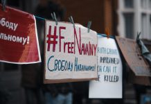 Det ser illa ut för Navalnyj – ”Det förvånar mig att ingen av EU:s ledare har ringt upp Putin” Protestplakat