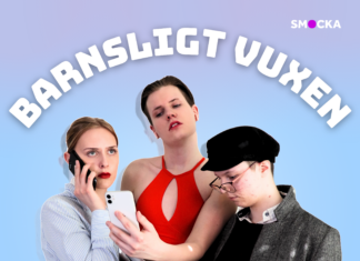 Barnsligt vuxen – en podd om att känna sig vilsen i sin vuxenhet Omslagsbild till podcasten Barsnligt Vuxen med Sara Moring, Vendla Fagerudd och Liam Törnqvist.